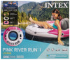 Intex Pink River Run I Sport Lounge Inflatable Water Float 53" Diameter 2-Pack