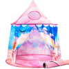 Kids Pop Up Play Tent Rainbow Unicorn with Mat for Toddlers
