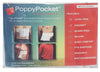 PoppyPocket Medical Device Transport System, White Vertical Pocket