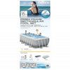 Intex 16ftX8ftX42in Prism Frame Rectangular Pool with Pump, Ladder, Ground Cloth & Cover
