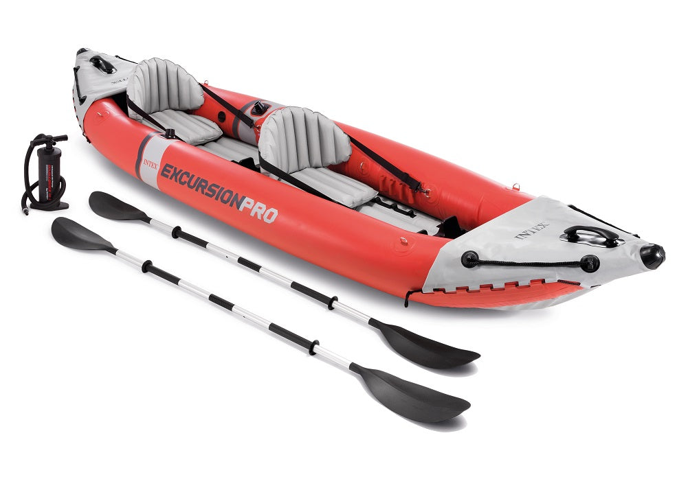 Intex Excursion Pro K2 Inflatable Kayak with Oars and Pump 2 Person 151" X 37" X 18"