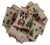 3PK-Kirkland Wire Edged Christmas Puppy Burlap Ribbon 50yards X 2.5inch
