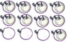 Quirky BND-1-CW1 Bandits All-Purpose Rubber Bands with Hooks 3-Pack