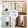 Aluminum Dog Door with Magnetic Flaps, Two Sliding Lock Panels Extra Large/White