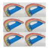6 Pack Rare HTF RAINBOW Color New INTEX Sit N Float Inflatable Pool Raft Chair Lounge