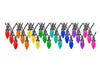 Gemmy LightShow 24-Count Rainbow Sparkle C9 Multicolor LED String Lights 24.5FT