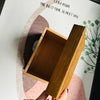 Lumicook Brown Rustic Recipe Box with 100 Cards and Dividers