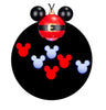 Gemmy Mickey Mouse Whirl-A-Motion Multi-Function Red/White Hanging Projection Ornament