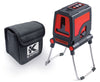 Kapro 872 Prolaser Plus RED Free Standing Cross-Laser with Tripod Adaptor