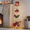 Member's Mark Pre-Lit 52-inch Stacked Giftbox Decor - Red and Gold