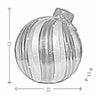 Oversized 19-inch Red/Gold Swirl Holiday Ornament with LED Lights