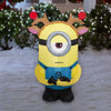 Gemmy Despicable Me 3.5-ft Lighted Minion Stuart Dressed as a Reindeer