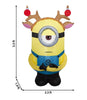 Gemmy Despicable Me 3.5-ft Lighted Minion Stuart Dressed as a Reindeer