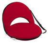 Alpcour Portable Reclining Stadium Seat with Back Pocket Red