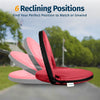 Alpcour Portable Reclining Stadium Seat with Back Pocket Red