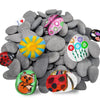 120 Pcs River Rocks for Painting, 2-3in Naturally Rocks for Painting, 120 Chunk Flat Rocks for Painting, Unique Stones for DIY Gifts Art Craft Decor