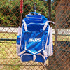 Hit Run Steal Bat Bag Backpack Holds 4 Bats, Gloves, Helmet & Cleats, Royal Blue