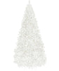 9-Foot White Artificial Christmas Tree with LED Lights and Metal Stand