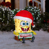 Gemmy Nickelodeon 3FT SpongeBob SquarePants Merry Christmas Inflatable