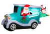 Holiday Time 8FT Santa's Delivery Truck Scene Christmas Inflatable
