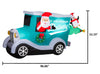 Holiday Time 8FT Santa's Delivery Truck Scene Christmas Inflatable