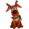 Gemmy Warner Bros. 4 FT Lighted Scooby-Doo Merry Christmas Inflatable