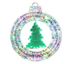 33-inch Lighted Christmas Wreath with Embedded Small Christmas Tree 84 LED