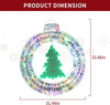 33-inch Lighted Christmas Wreath with Embedded Small Christmas Tree 84 LED