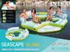 Intex 57273EP Seascape Island - Inflatable Relaxation Island Float, Lime Mint & White