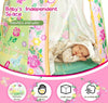 Kids Pop Up Play Tent Secret Garden with Mat for Toddlers