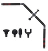 Bow Trigger Point Massage Cane for Self Back Massager for Muscle and Pain Black