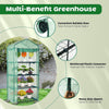 Mini Walk Greenhouse Stand Rack with Durable Cover 63"H x 27"W x 19"D