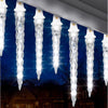 LightShow ShootingStar 8 White Christmas LED Icicle Lights