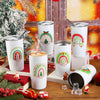 10-Piece Stainless Steel Insulated Christmas Tumbler Gifts with Lid and Straw