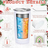 10-Piece Stainless Steel Insulated Christmas Tumbler Gifts with Lid and Straw