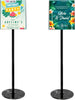 Adjustable Sign Holder 8.5 x 11, Floor Standing Sign Holder with Heavy Duty