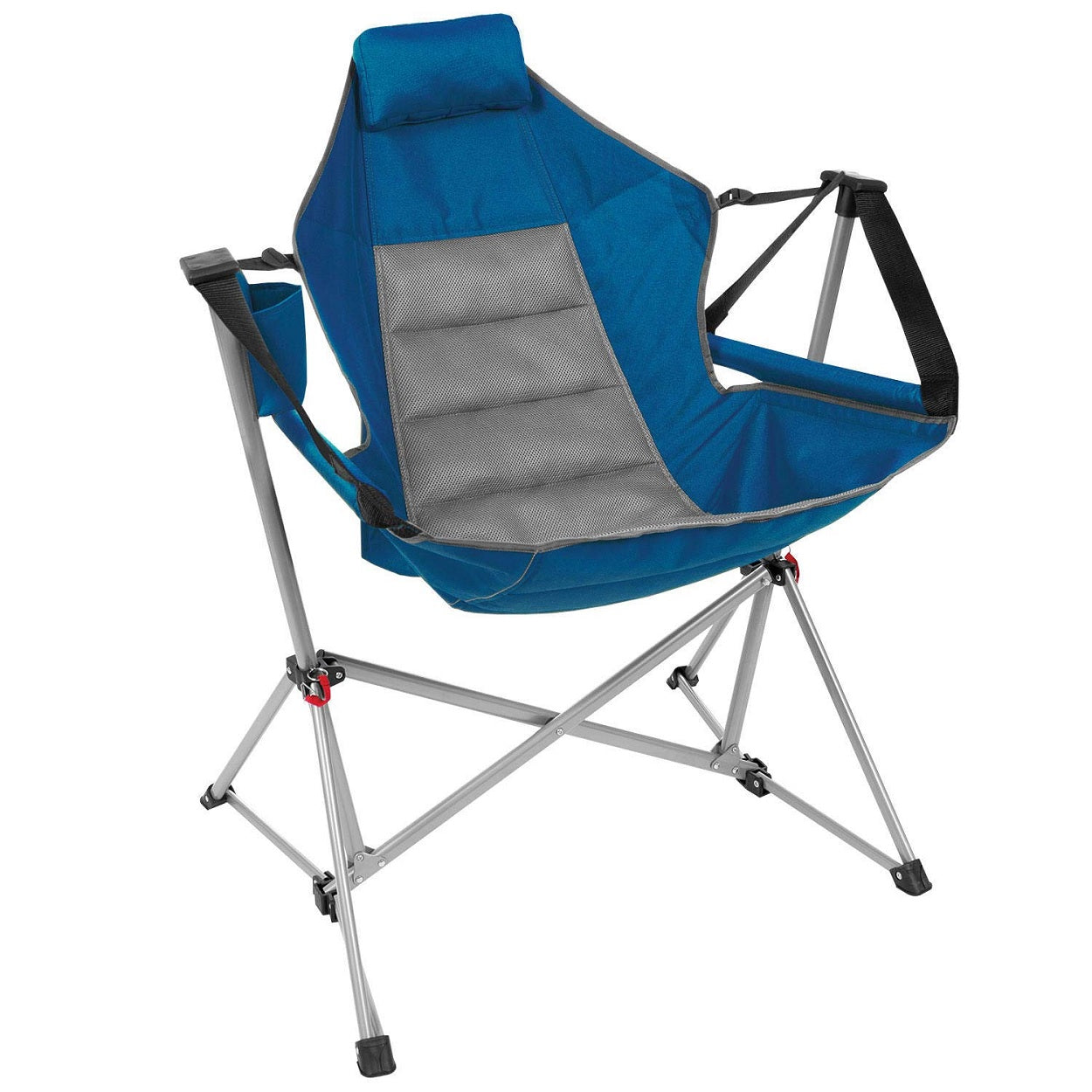 Swing Chair Lounger Wide Seat with Adjustable Backrest, Blue
