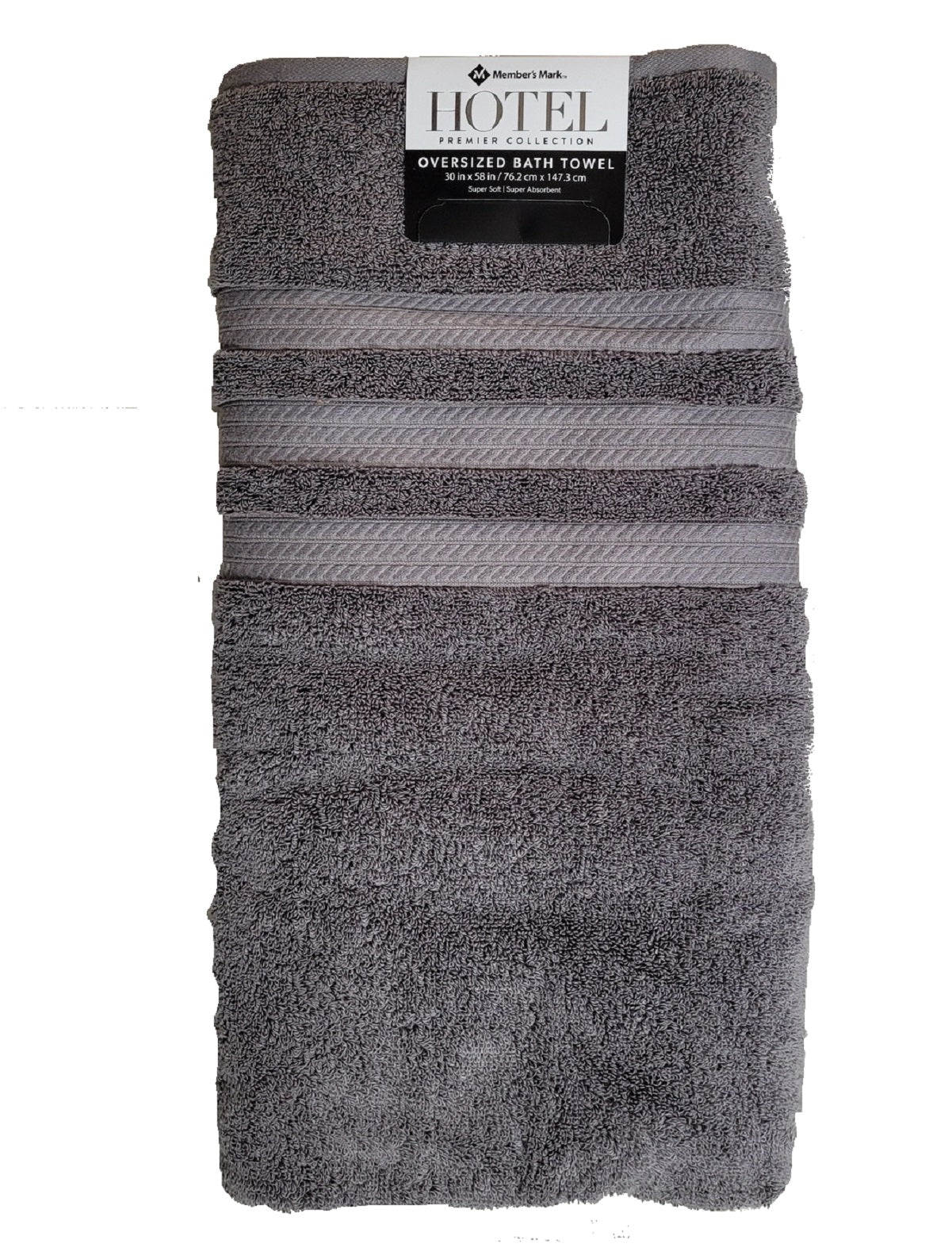 Hotel Premier Collection Oversized Bath Towel ZINC 30in X 58in