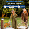 SereneLife Outdoor Electric 900W Infrared Tower Patio Heater with Remote