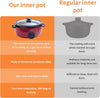Eamoment 6.5Qt Slow Cooker, Non Stick Pot, Red