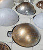 Mercasia 18-Pieces Hand Decorated Glass Ornaments in White/Gold/Silver