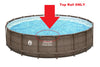 Replacement TOP RAIL for Coleman Power Steel 18FT X 48IN Round Swimming Pool Brown