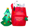 Gemmy Peanuts 4.5-ft LED Snoopy with Doghouse Christmas Scene Holiday Inflatable