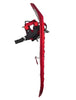 ALPTREK Pro SPIN Snowshoe Kit with Sawtooth Grips, Poles, and Case Red/Large
