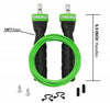 iheart Synergee Speed Jump Rope with 2 Adjustable 10 Ft Cables, Electric Green