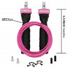 iheart Synergee Speed Jump Rope with 2 Adjustable 10 Ft Cables, Power Pink