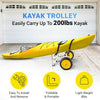 Kayak Cart U-Shape Aluminum 200lbs Capacity Kayak Dolly