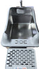Stainless Steel Extra Large Enclosed Litter Box Grey