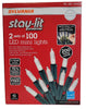 Sylvania Stay-Lit Platinum 2 set of 100 LED Mini Lights Pure White