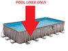Replacement Liner for Summer Waves 24FT X12FT X 52IN Rectangular Elite Frame Pool